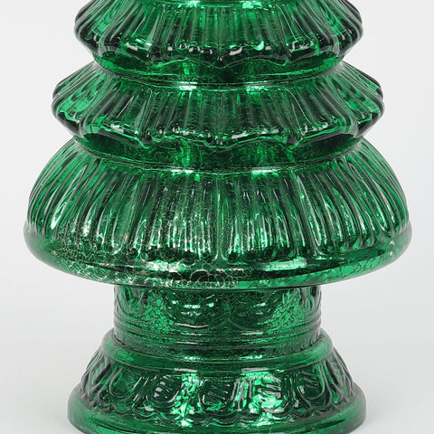 Christmas 6.0*12.0*0.0''Glass Tree Décor W/Lite