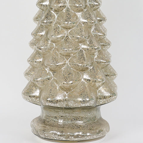 Christmas 8.75*21.5''Glass Tree Décor W/Lite