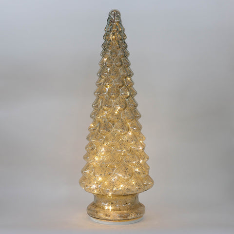 Christmas 8.75*21.5''Glass Tree Décor W/Lite