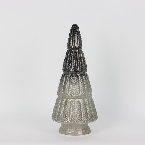 Christmas 6.75*16.25*0.0'' Glass Tree Décor W/Lite