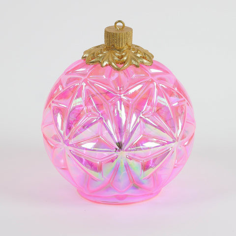Christmas 6.0*7.25*0.0'' Pink Plastic Ball Décor