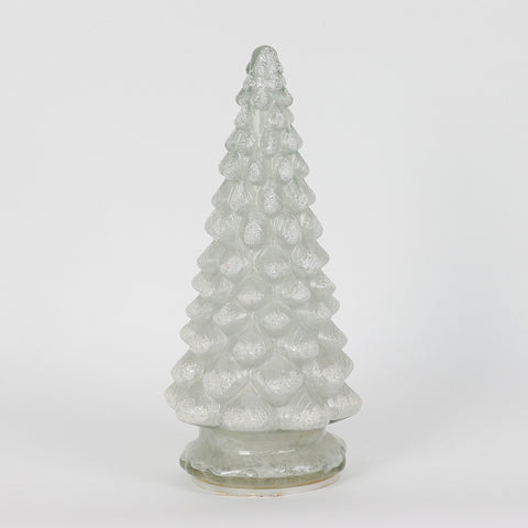 Christmas 5.5*12.0*0.0'' Glass Tree Décor W/Lite | Christmas Decor | Festive Holiday Decoration
