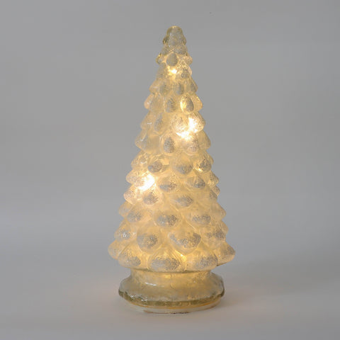 Christmas 5.5*12.0*0.0'' Glass Tree Décor W/Lite | Christmas Decor | Festive Holiday Decoration