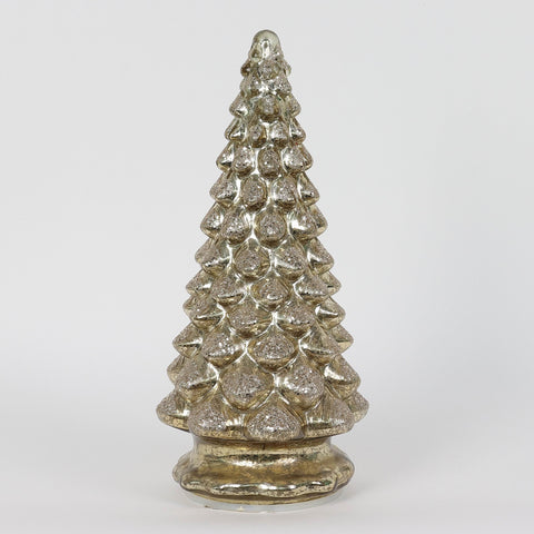 Christmas 5.5*12.0*0.0'' Glass Tree Décor W/Lite | Christmas Decor | Festive Holiday Decoration