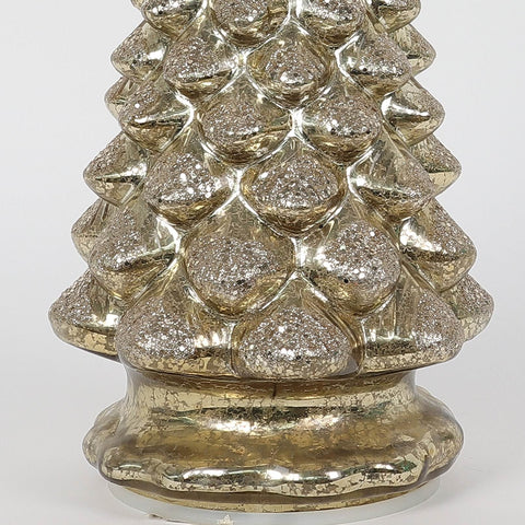 Christmas 5.5*12.0*0.0'' Glass Tree Décor W/Lite | Christmas Decor | Festive Holiday Decoration