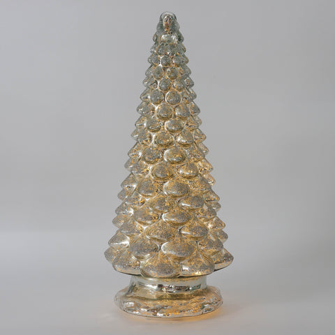 Christmas 7.0*16.0*0.0'' Glass Tree Décor W/Lite