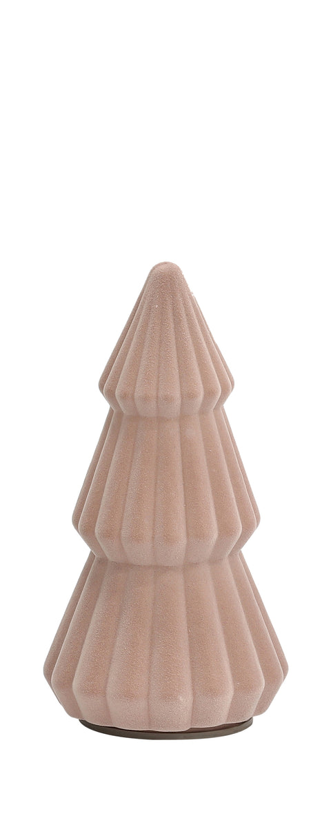 5.25X5.25X10 Inch Pink Flock Tree