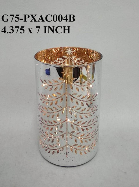 Christmas GLASS CANDLE HOLDER