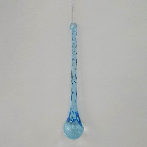 Clear Glass Drip Orn