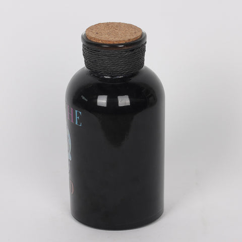 4.2*4.2*8.25''Brown Glass Bottle Décor