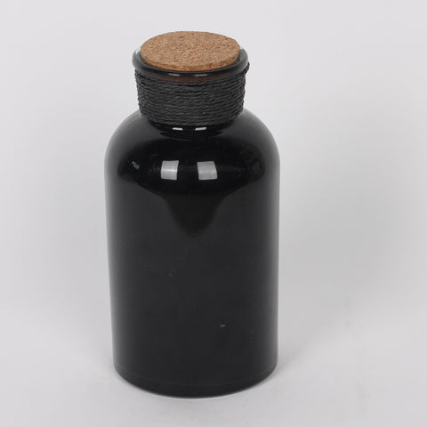 4.2*4.2*8.25''Brown Glass Bottle Décor
