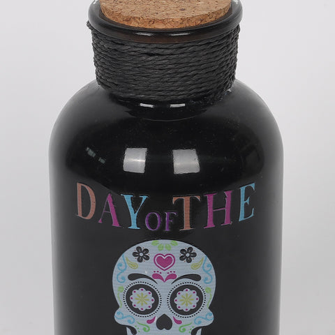 4.2*4.2*8.25''Brown Glass Bottle Décor
