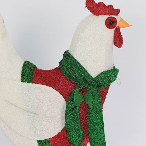 Pre-Lit Christmas Hen Décor