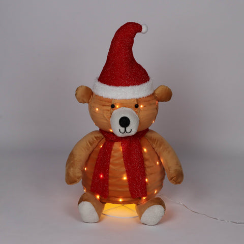 Christmas Pre-Lit Bear Décor
