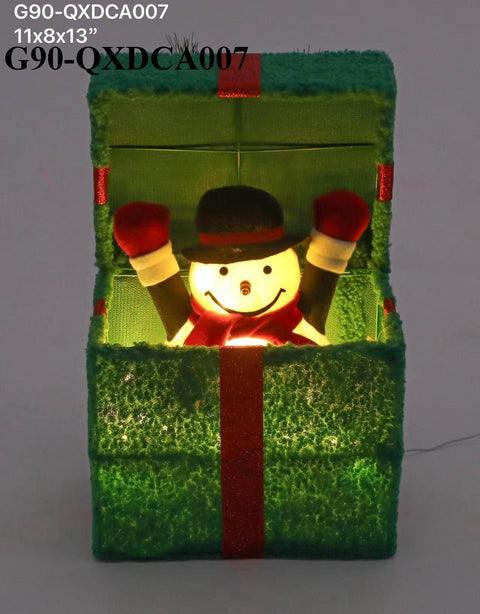 Christmas Gift Box w/ LED decor
