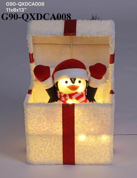 Christmas Gift Box w/ LED decor