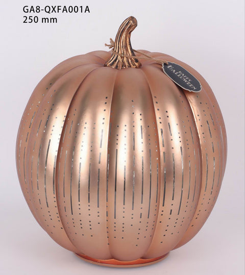Halloween Prelit Rotating Shimmer Pumpkin-3 ASST