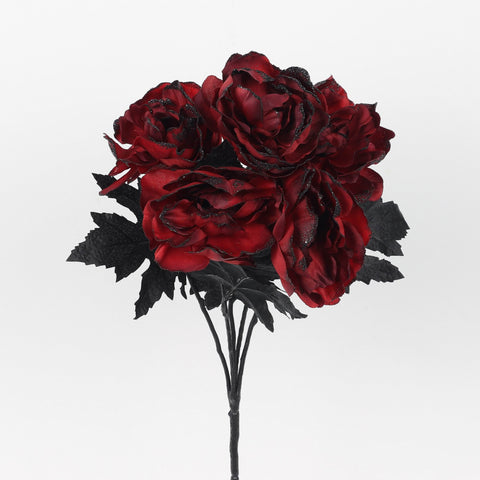 Halloween Dark Red Peony Bush | Haunting Floral Accent