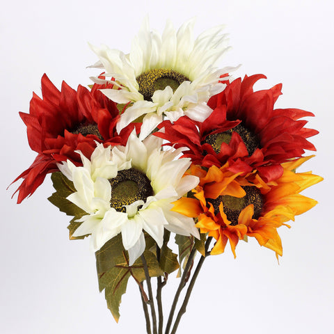 18''Mixed Sunflower Bush