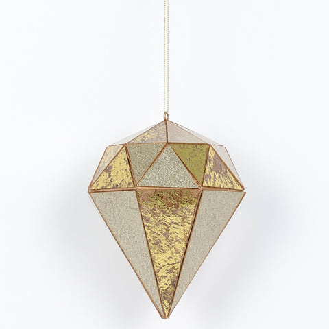 5.5 In & 7 In Mirror Geometric Assted Ornament