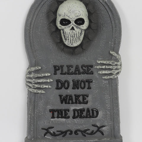 11.75*1.5*20.75'' Tombstone W/Skull Décor
