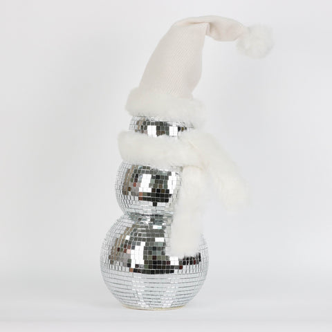 Glitz Glam Glittering Snowman Decor