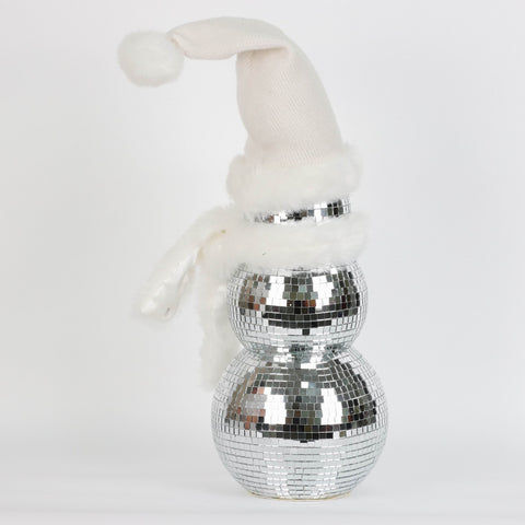 Glitz Glam Glittering Snowman Decor