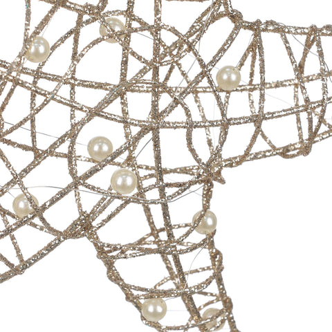 7.5 X 1 X 7'H Metal Wire Starfish Ornament