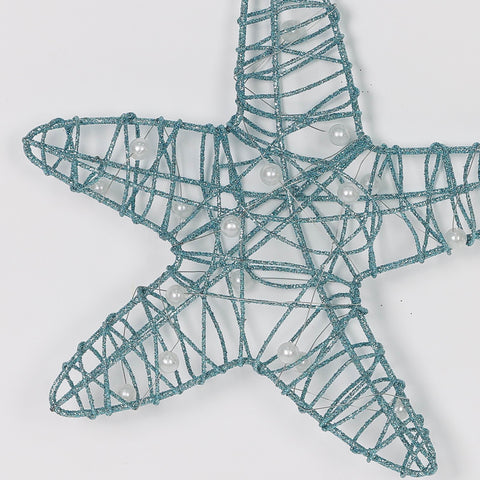 7.5 X 1 X 7'H Metal Wire Starfish Ornament