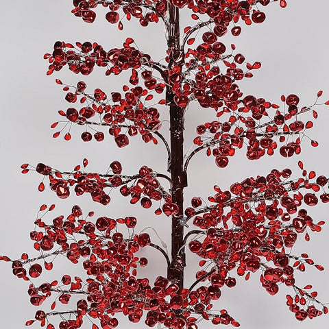 Christmas 25.0*0.0*60.0''Red Leaves Tree Décor W/Lite
