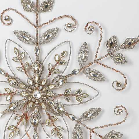 Christmas 29.0*28.5*0.0'' Gold Snowflake Décor W/Lite