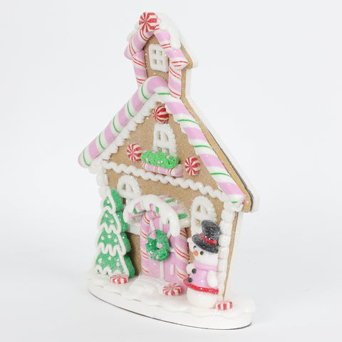 8In Clay W/Snwmn Village