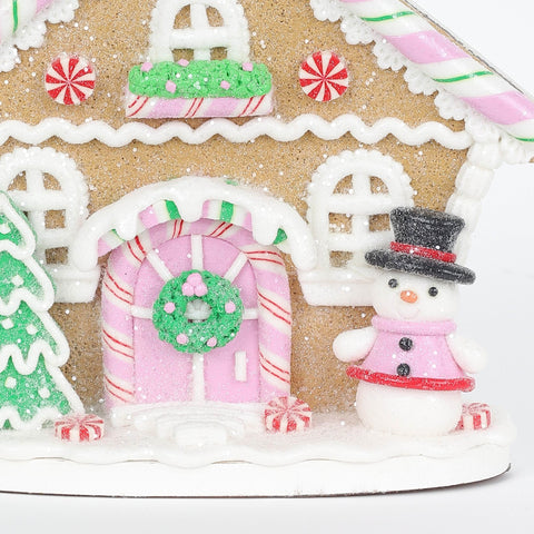 8In Clay W/Snwmn Village