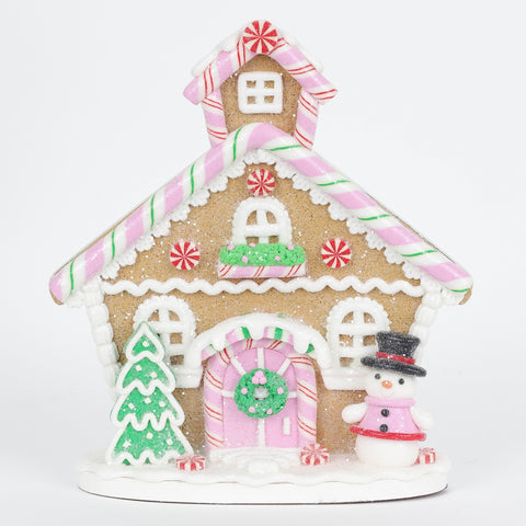 8In Clay W/Snwmn Village