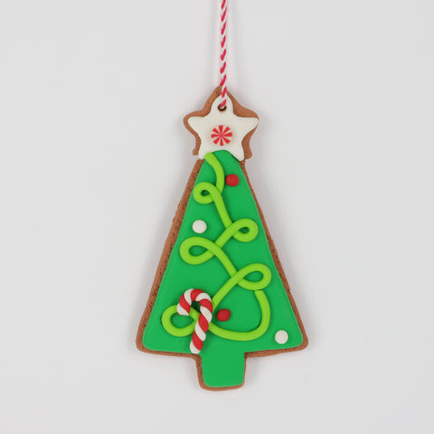 Christmas Claydough Tree Ornament - Festive Holiday Tree Decoration