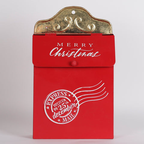 Christmas Santa's Red Postbox Tabletop Décor