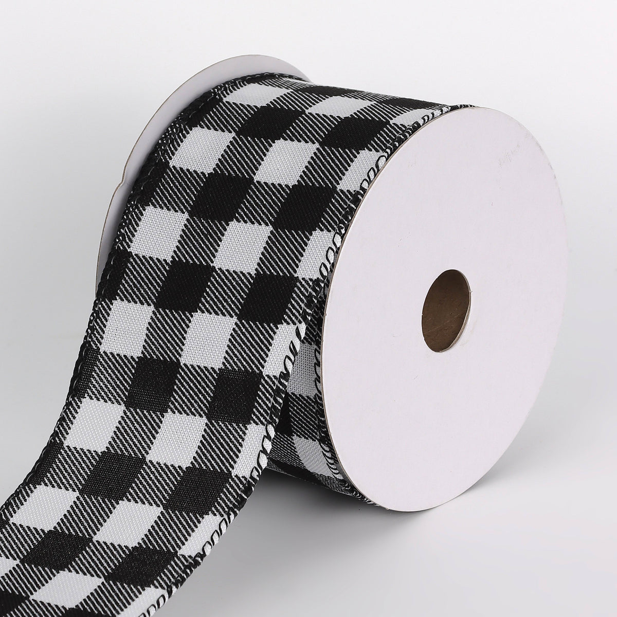 2.5''X10 Yds Black/White Check Ribbon – Season2Season