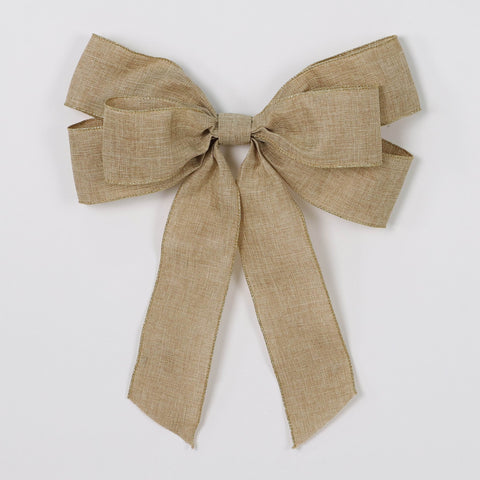 Christmas Beige Bow | Festive Holiday Decoration
