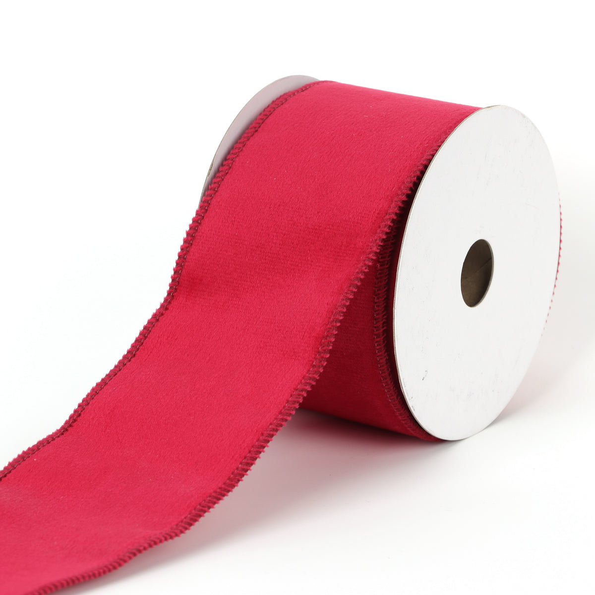 Christmas Red Velvet Double-Sided Ribbon for Tree Décor, Bows, Mantle ...