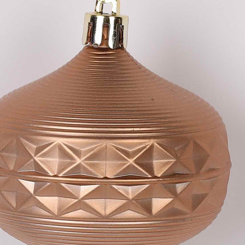 Christmas 2.5*3.25'' Matt Copper Onion Ornament