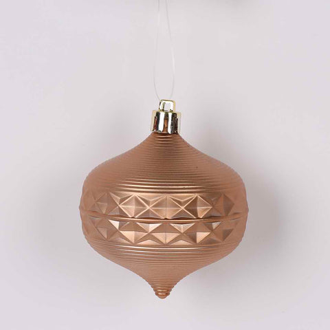 Christmas 2.5*3.25'' Matt Copper Onion Ornament