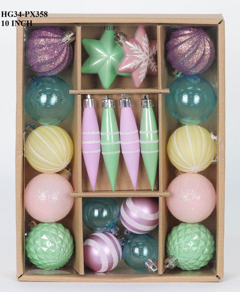20 Cout Mixed Finial Set-Neon Color