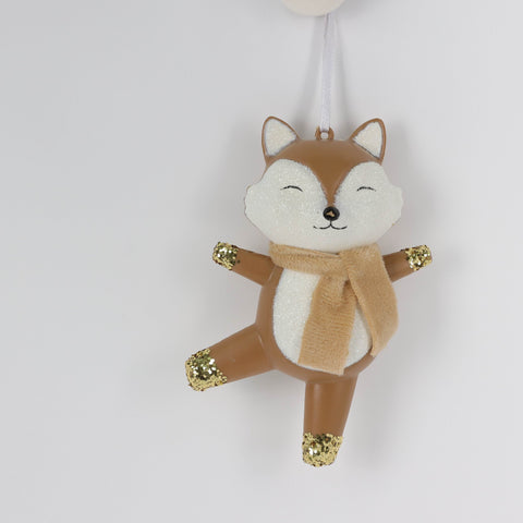 Christmas Winter Fox Ornament for Tree, Garland, and Wreath Décor