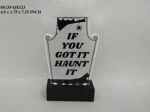 Halloween Plastic decor w/ LED