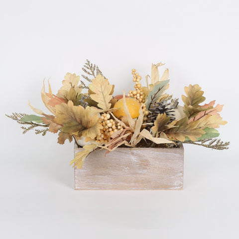 Harvest MDF Bottom Flora Basket Decor