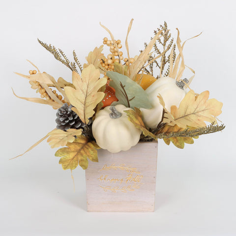Harvest MDF Bottom Flora Basket Decor