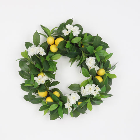 Artificial Lemon Wreath