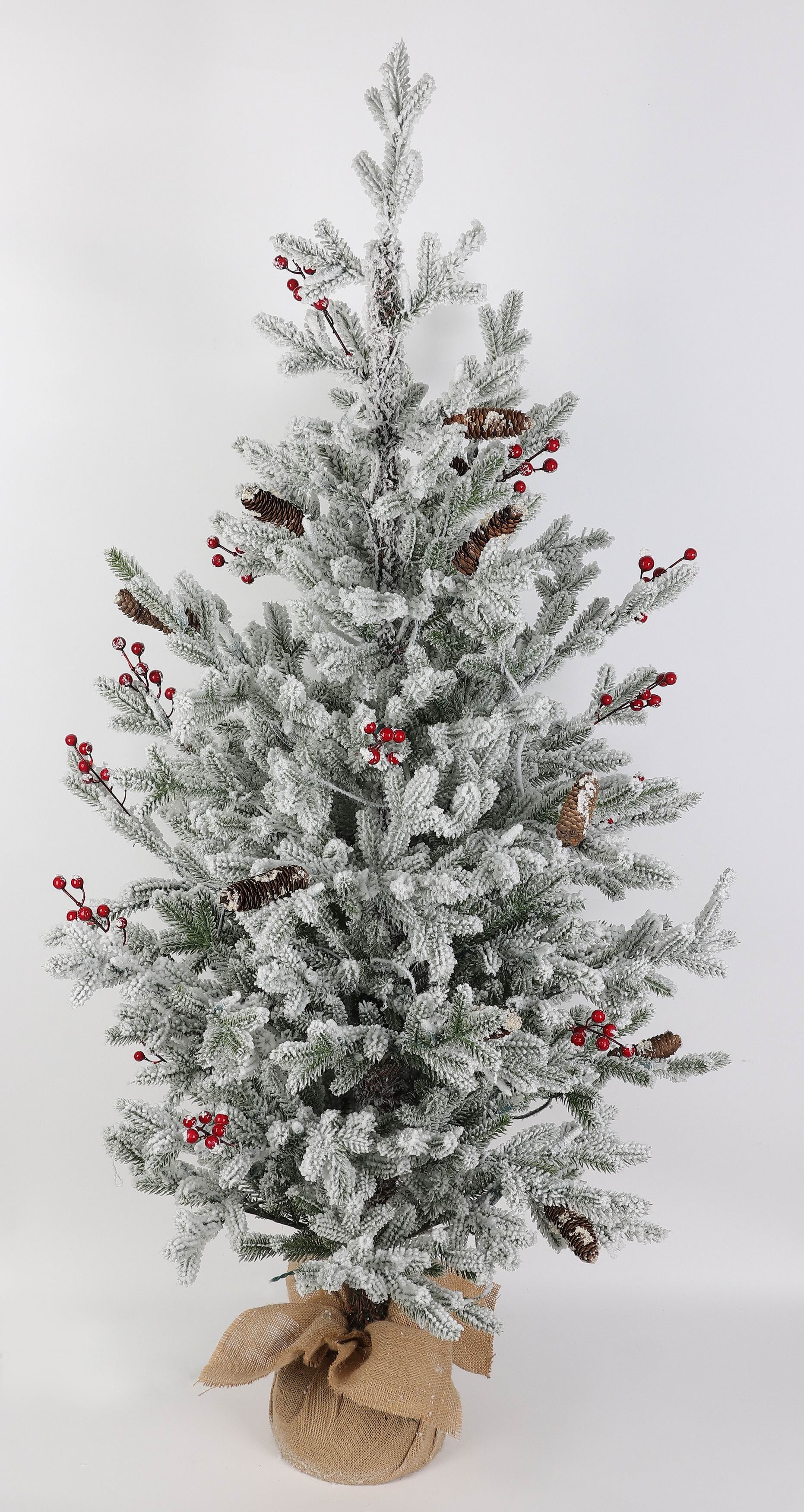 FROSTED CHRISTMAS TREE 7FT