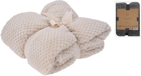 Blanket Fleece 130X170Cm Cream