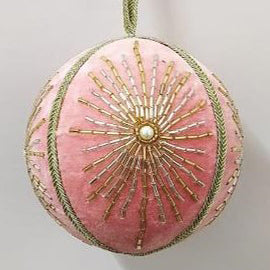 Pink Velvet Ball With Zari Dori